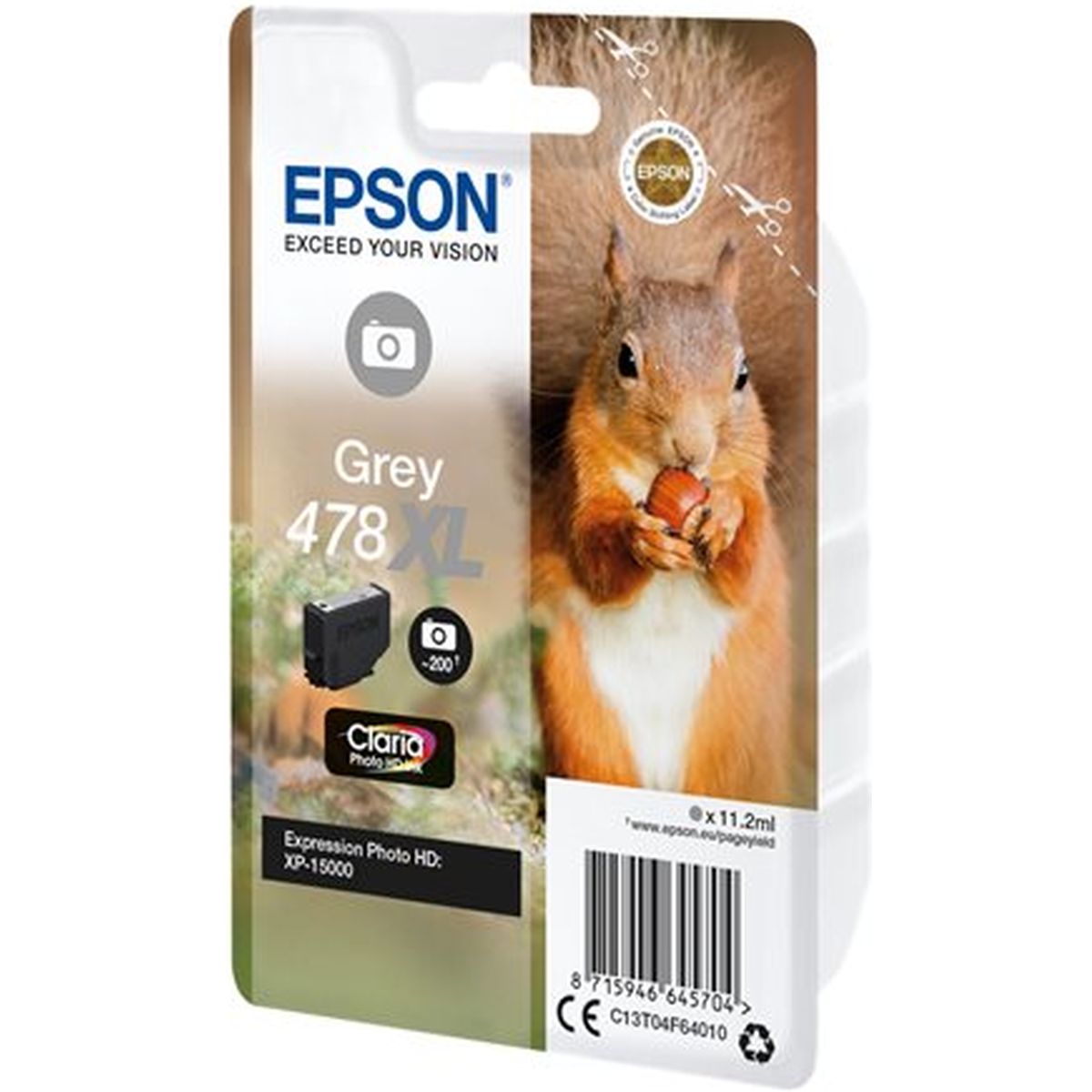 Epson 478XL Grey Squirrel Clara Photo HD C13T04F64010 - image 2 of 3