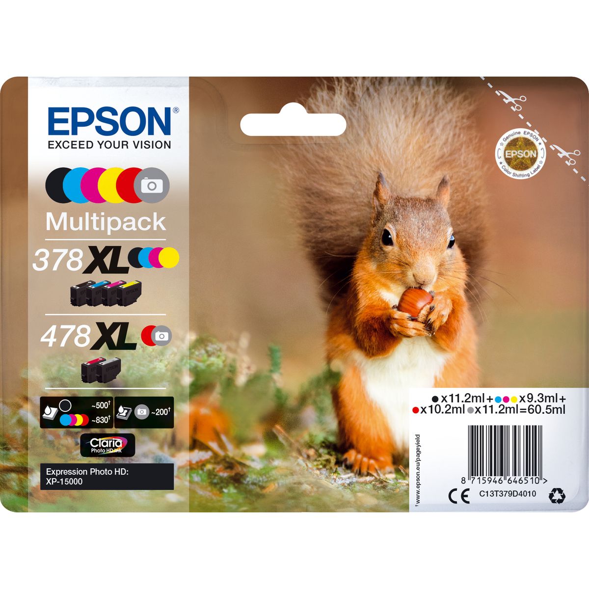 Epson 378XL / 478XL T379D4010 6-COLOUR