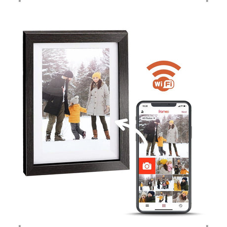 Pora&Co Digital Photo Frame 10 inch Black Wood