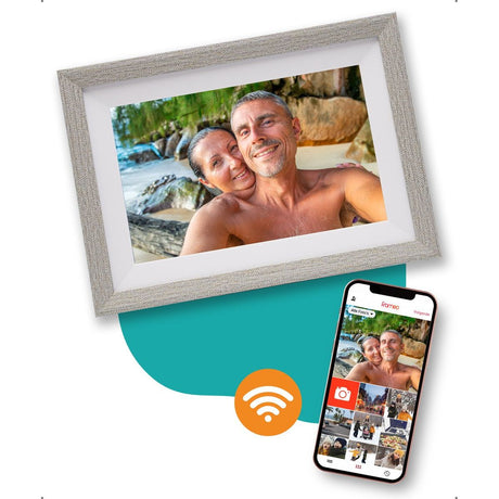 Pora&Co Digital Photo Frame 10 inch Silver / White