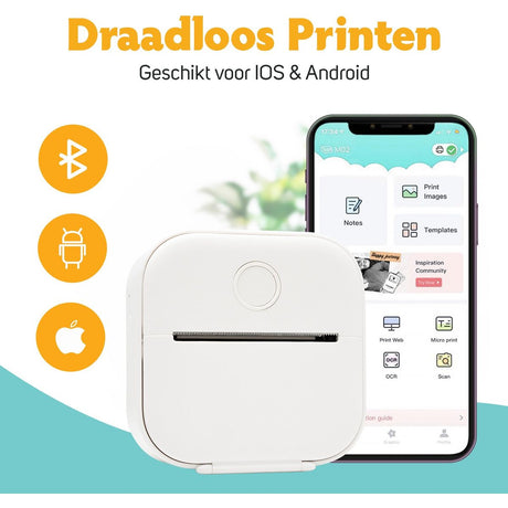 Pora&Co Mini Fotoprinter Thermisch For Smartphone - image 2 of 5