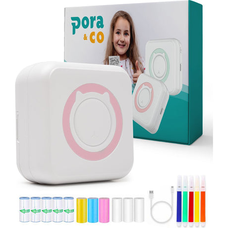 Pora&Co Mini Printer For Mobiel Pink