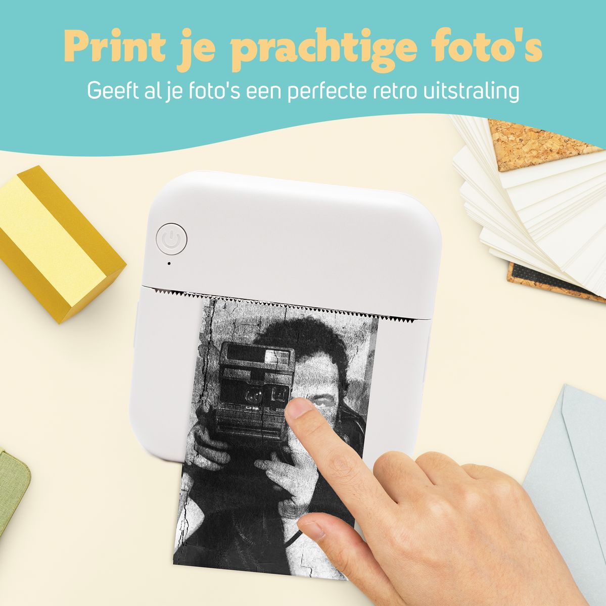 Pora&Co Mini Printer For Mobiel Pink - image 3 of 5