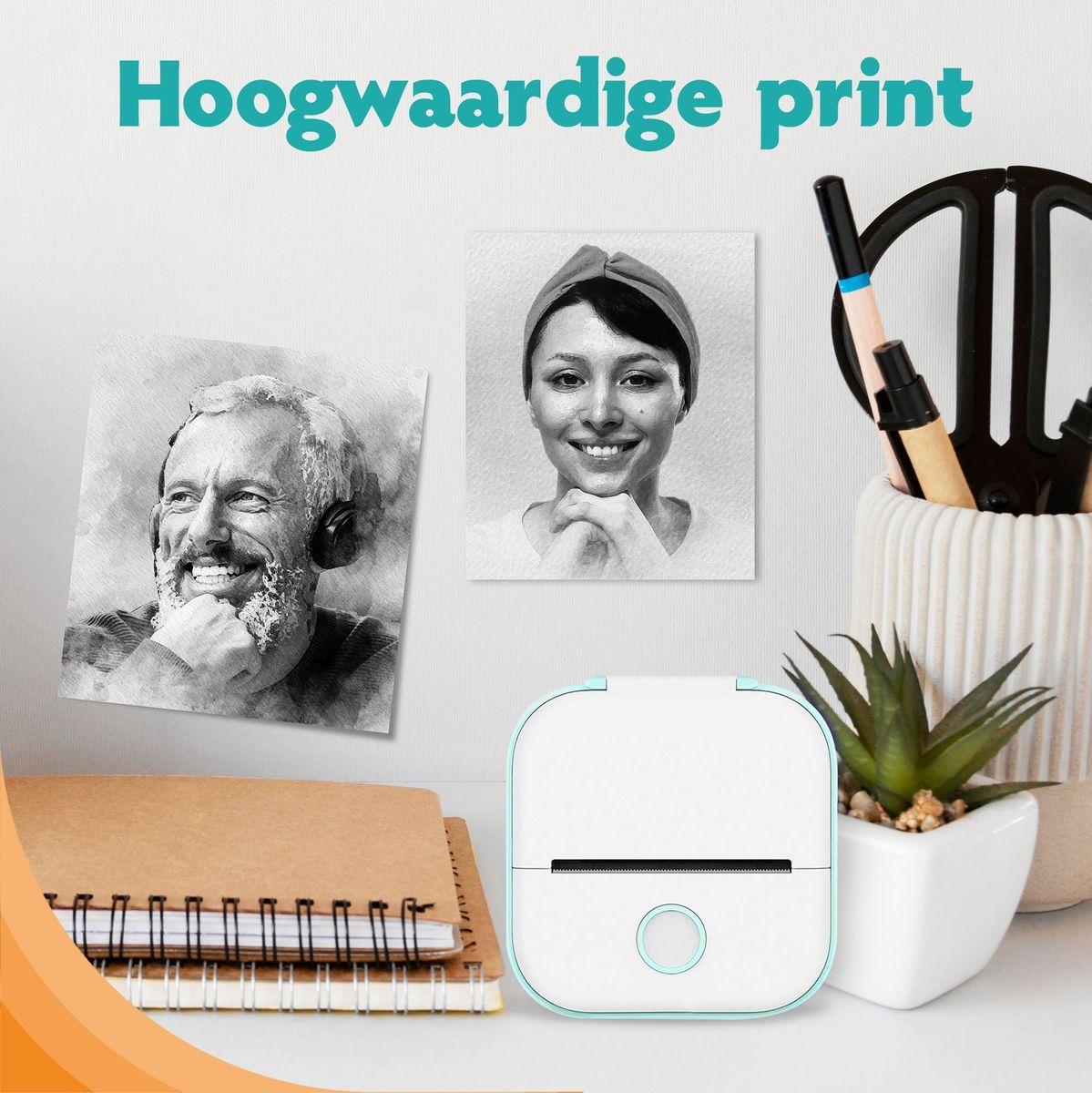 Pora&Co Mini Fotoprinter For Smartphone Green - image 5 of 5