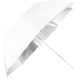 Falcon Eyes Flitsparaplu UR-48S Silver/White 122cm