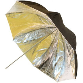 Falcon Eyes Flitsparaplu UR-48SB1 Silver/Black 122cm