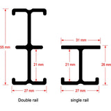 Falcon Eyes Ceiling Rail System B-3030D 3x3 M w/ 4 Pantographs - image 5 of 5