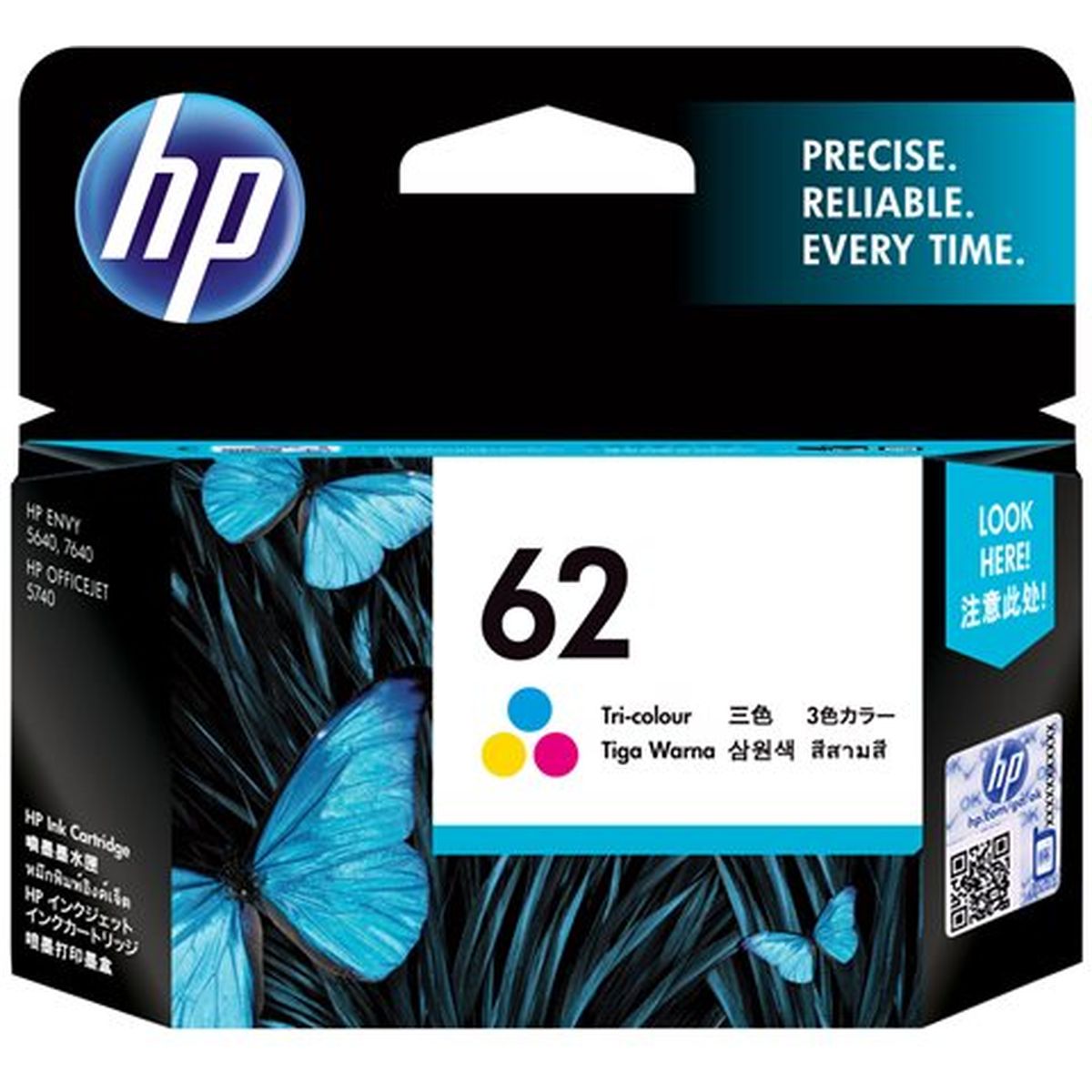 HP 62 Tri-Colour C2P06AE#ABE