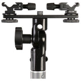 Falcon Eyes Twin Mount Tilting Bracket + 2 X Hot Shoe CLD