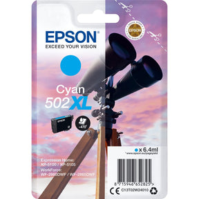 Epson Singlepack Cyan 502XL Ink C13T02W24010