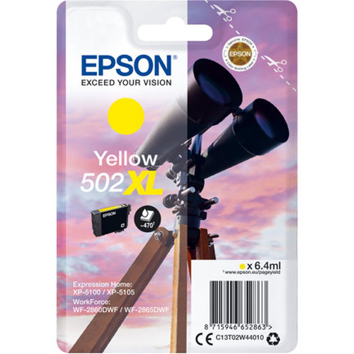 Epson Yellow 502XL Ink C13T02W44010 - image 2 of 2