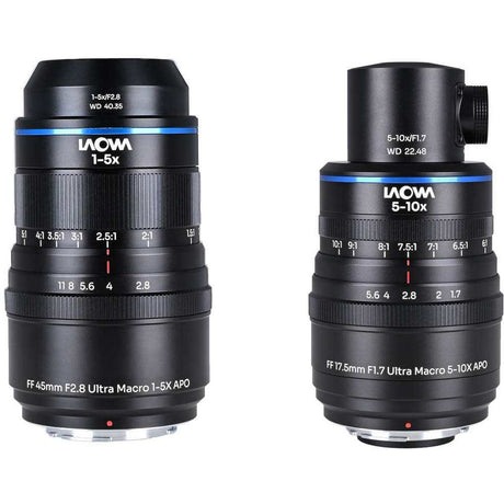 Laowa Aksen 2-LENS Bund.(45mm f/2.8 17.5mm f/1.7 (Coax Ill)) - NF