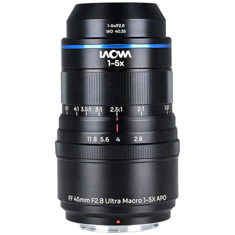 Laowa Aksen 45mm f/2.8 1-5X Ultra Macro APO - Nikon F (VEAKSEN4528N)