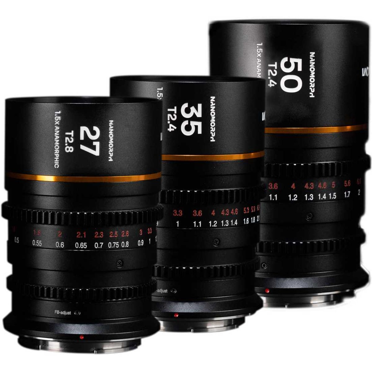 Laowa NANOMORPH S35 Bundle (27.35.50mm) (Amber) (Cine) Nikon