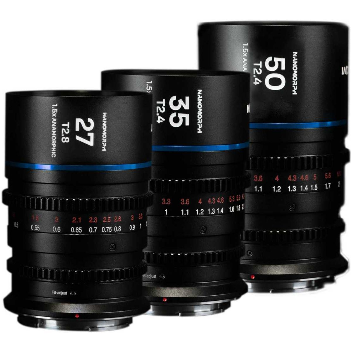 Laowa NANOMORPH S35 Bundle (27.35.50mm) (Blue) (Cine) L-Mount