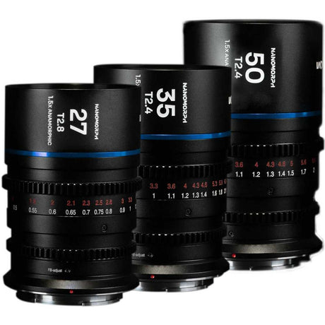 Laowa NANOMORPH S35 Bundle (27.35.50mm) (Blue) (Cine) MFT