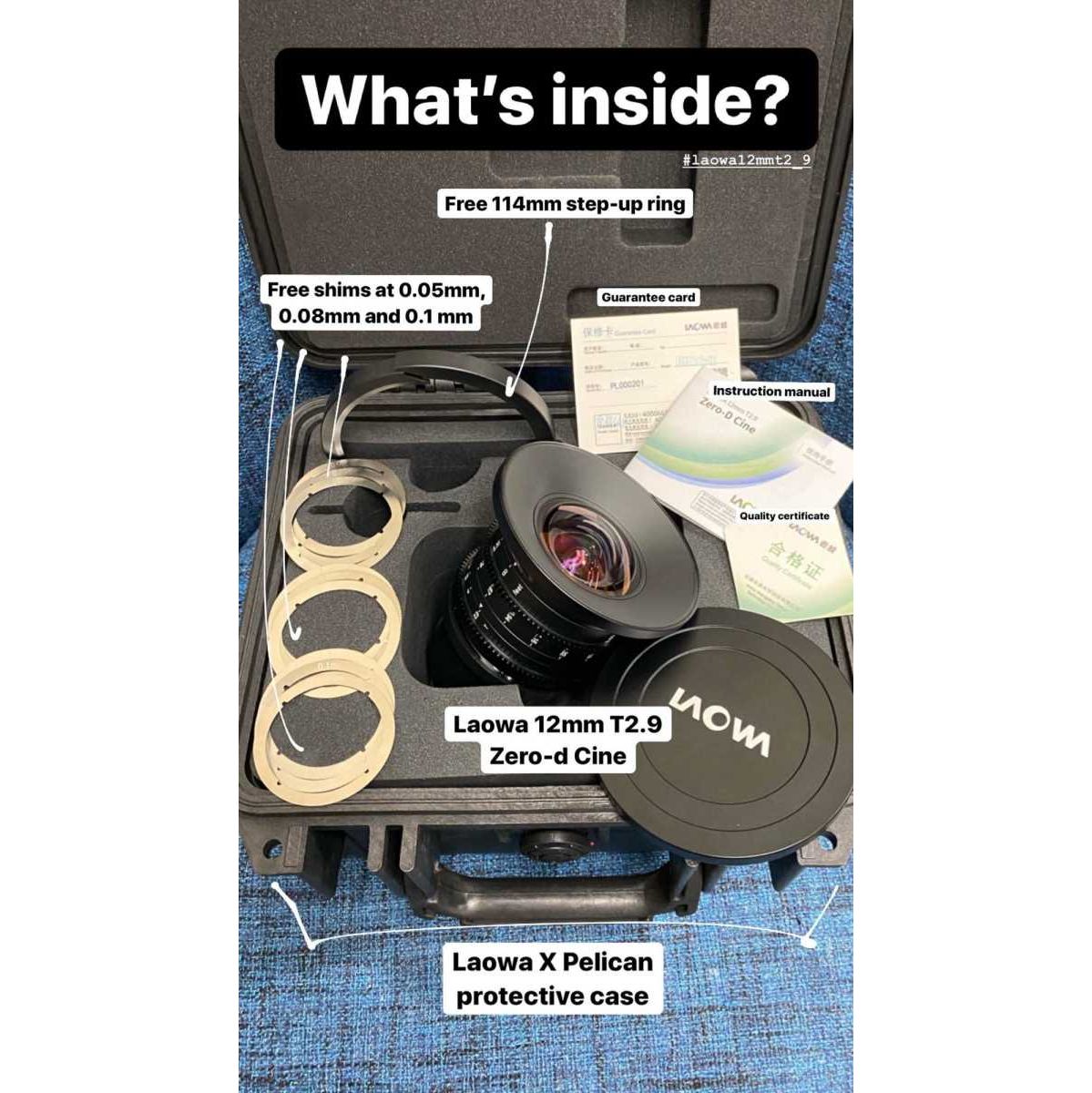 Laowa 12mm T2.9 Zero-D Cine Lens - Sony FE