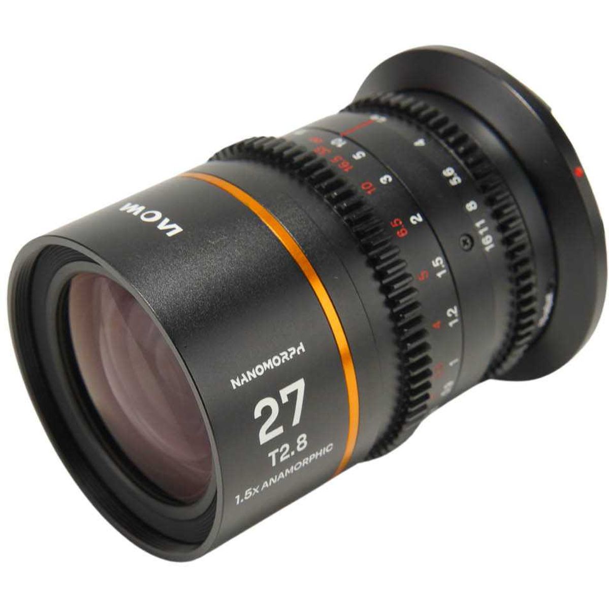 Laowa Nanomorph 27mm T2.8 1.5X S35 (Amber) (Cine) L-Mount