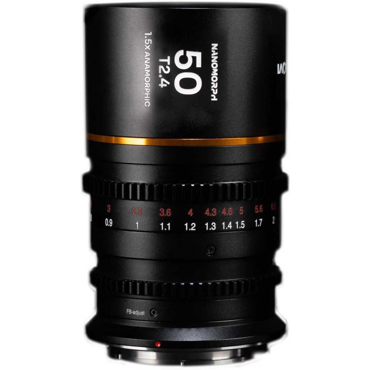 Laowa Nanomorph 50mm T2.4 1.5X S35 (Amber) (Cine) dl