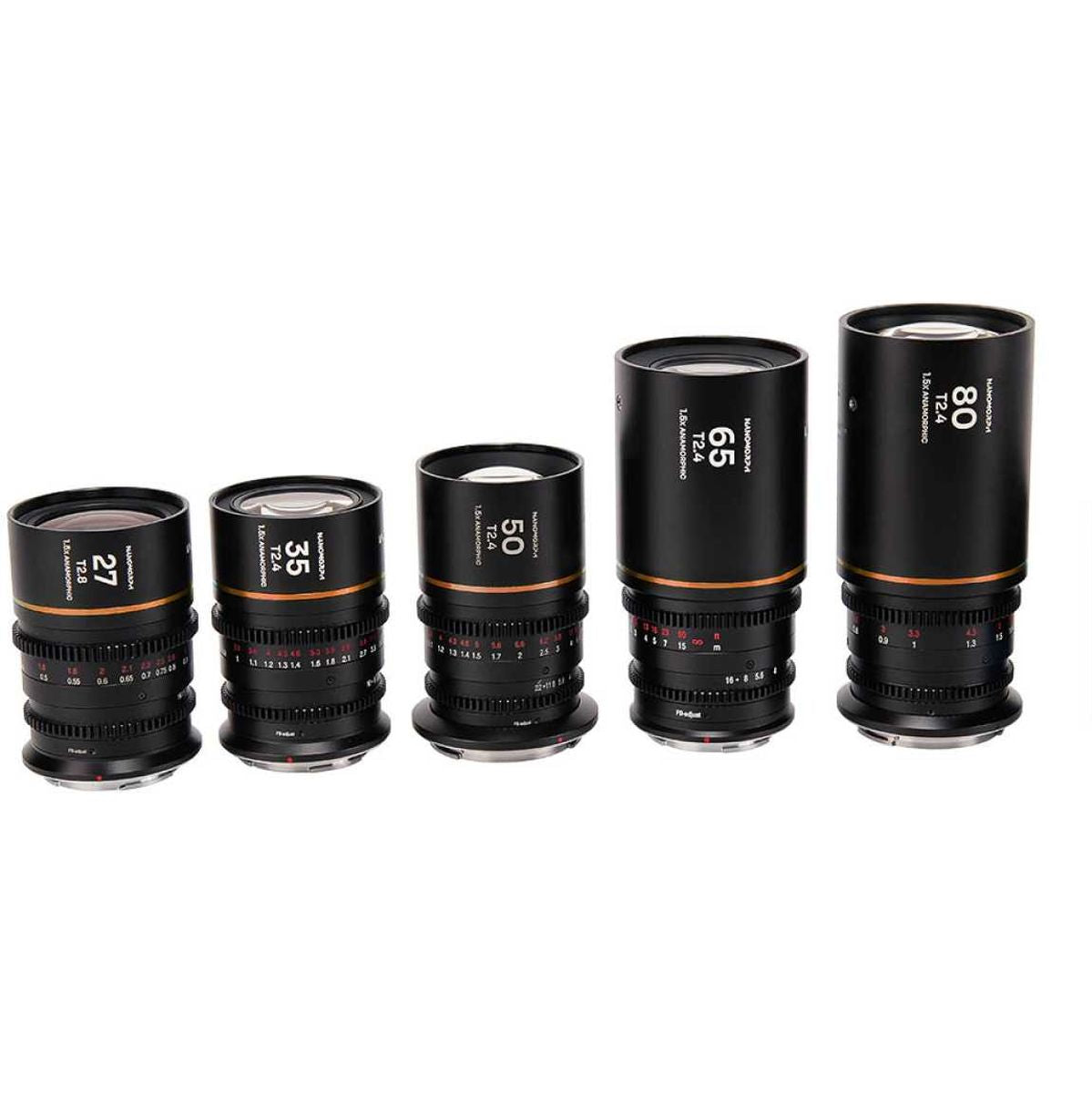 Laowa Nanomorph S35 Bundle (27.35.50.65.80mm) (Amber) dl (La