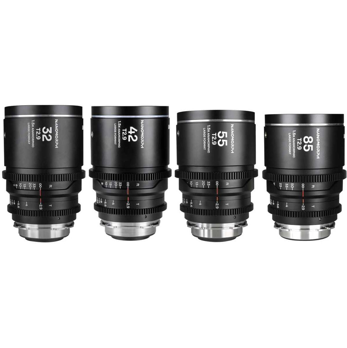 Laowa Nanomorph LF 4-LENS Bundle 32/42/55/85mm (Silver) (Lao-32425585-B-PL-S)