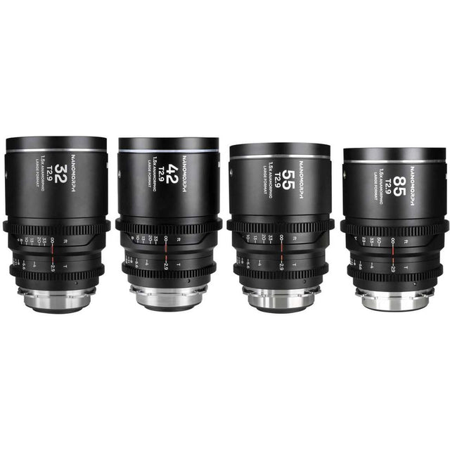 Laowa Nanomorph LF 4-LENS Bundle 32/42/55/85mm (Silver) (Lao-32425585-B-PL-S)