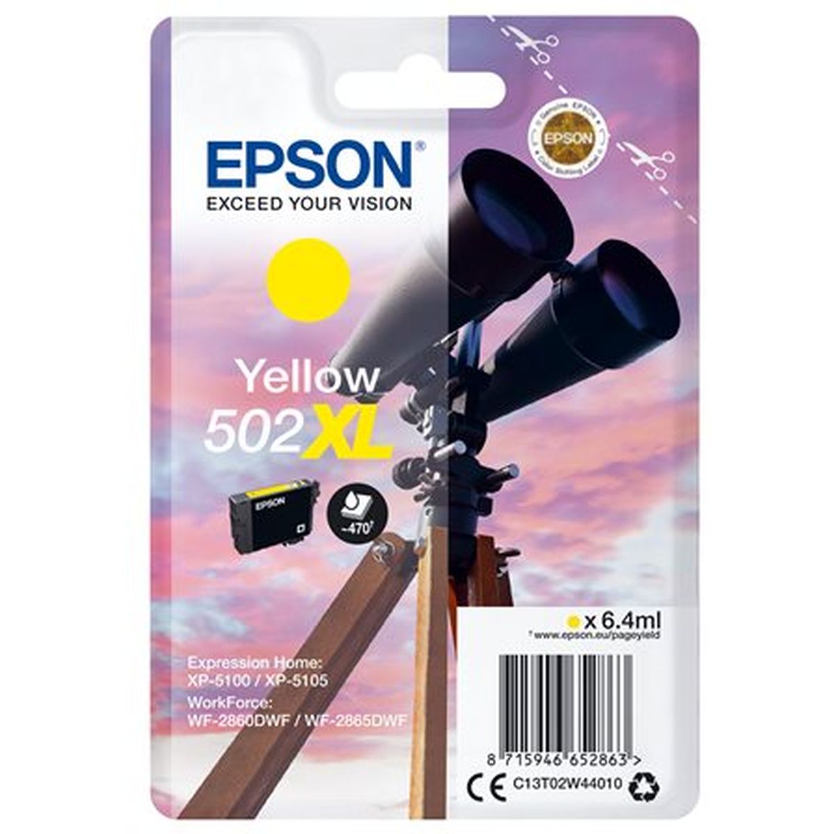 Epson Yellow 502XL Sec C13T02W44020 - Binocular - image 2 of 2
