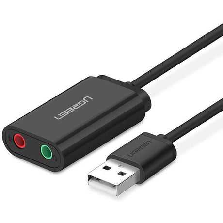 Ugreen USB 2.0 External Sound Adapter Black 30724