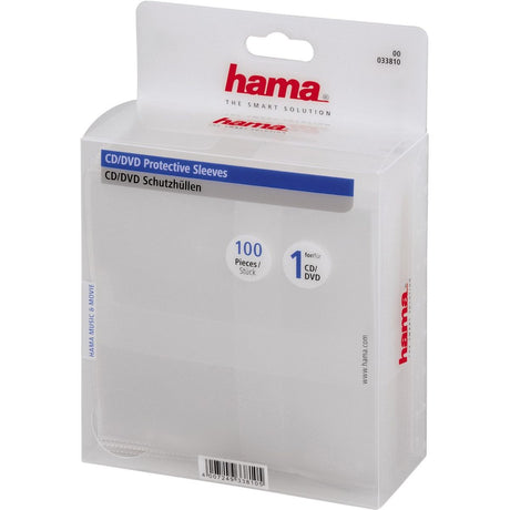 Hama CD/DVD Protective Sleeves 100-pack Transparant