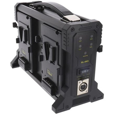 Rolux Acculader RL-4KS For 4 X V-Mount Battery