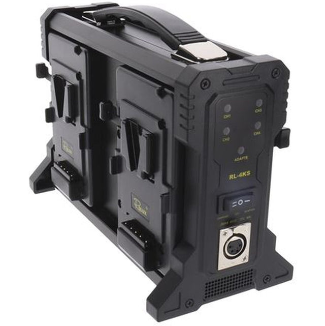 Rolux Acculader RL-4KS For 4 X V-Mount Battery