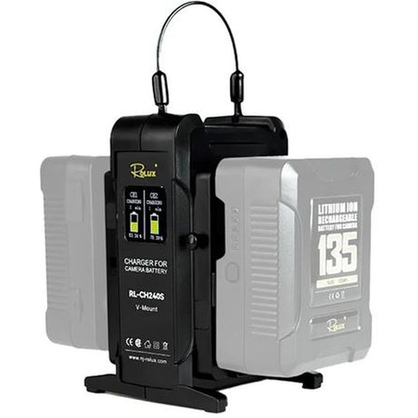 Rolux Dual Fast Charger RL-CH240S For V-Mount Battery