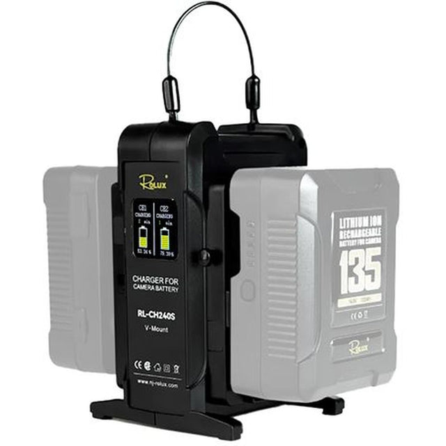 Rolux Dual Fast Charger RL-CH240S For V-Mount Battery