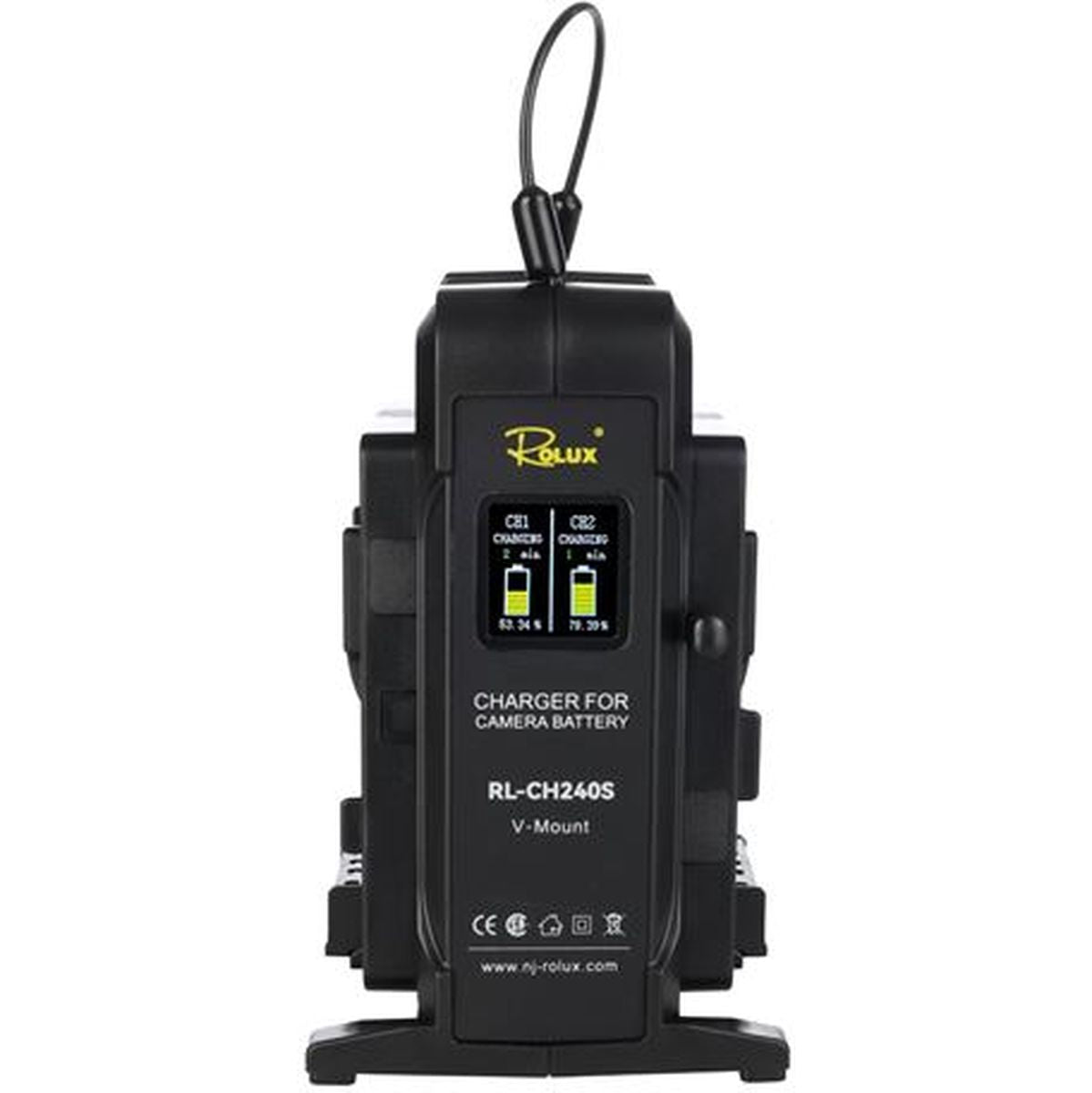 Rolux Dual Fast Charger RL-CH240S For V-Mount Battery - image 2 of 5