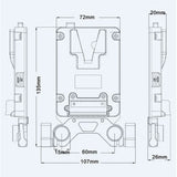 Rolux Mini V-Mount Battery Plate RL-AC13S - image 5 of 5