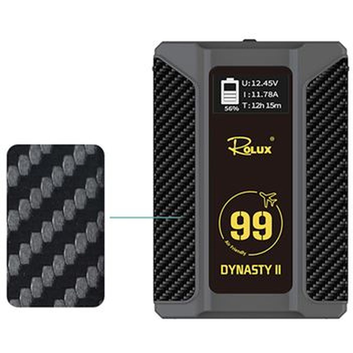 Rolux V-Mount Battery Dynasty II 99WH 14.8V 6900mAh - image 2 of 5