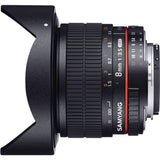 Samyang 8mm Fisheye f/3.5 MC Canon CS-II
