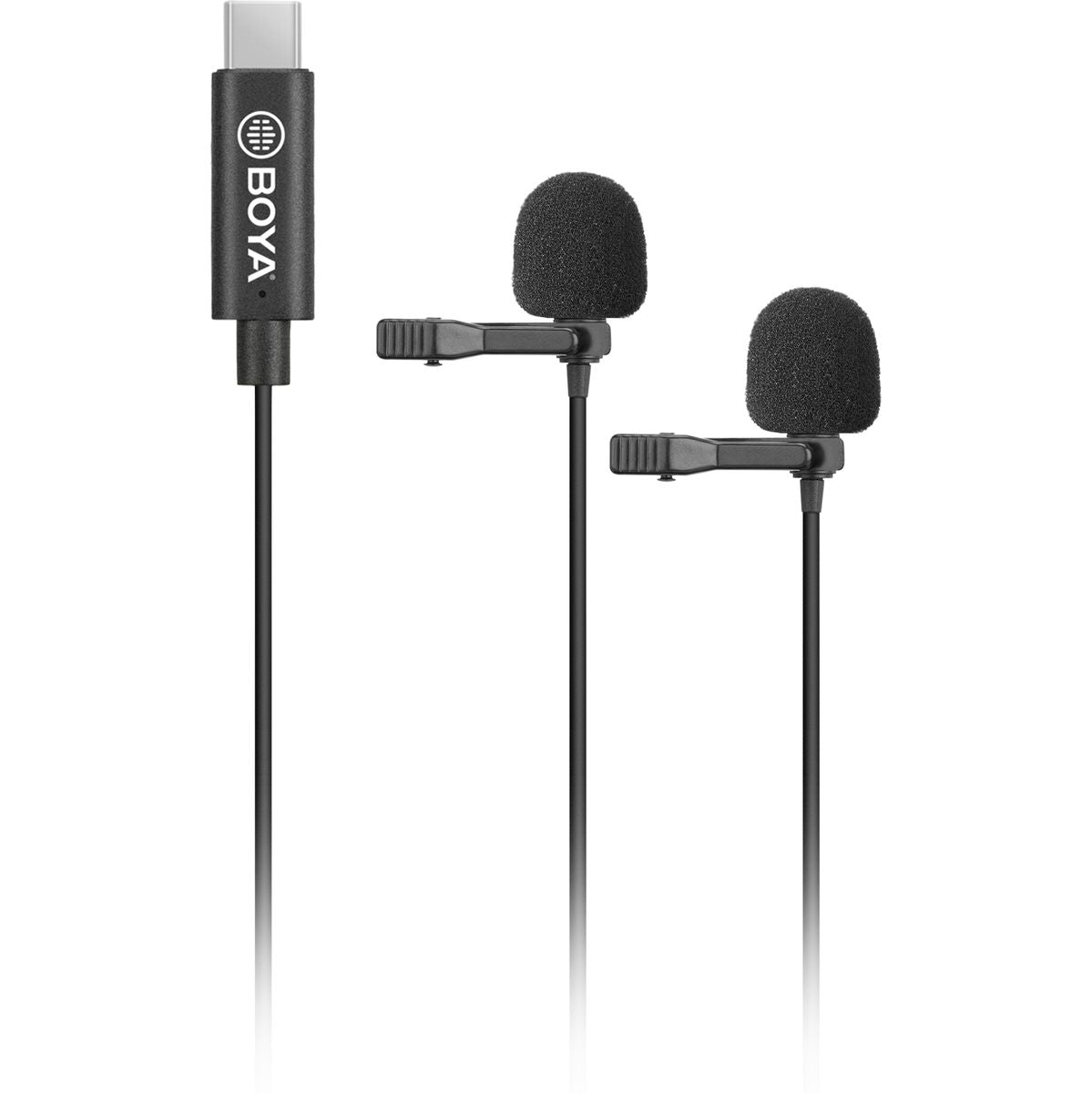 Boya Duo Clip-On Lavalier Microphone BY-M3D For USB-C