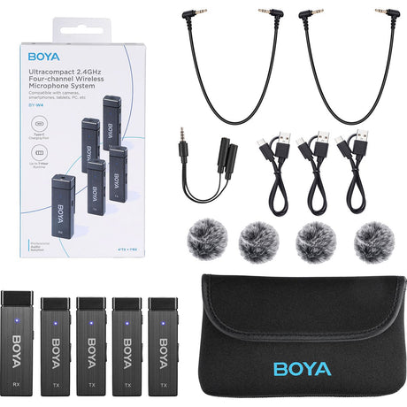 Boya Wireless Microphone BY-W4 For Smartphone