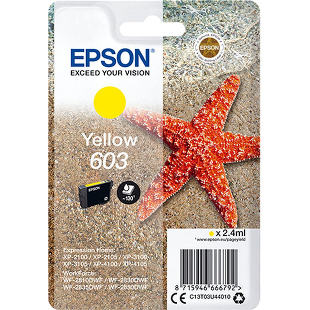 Epson Singlepack Yellow 603 Ink
