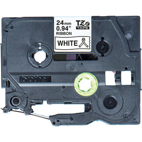 Brother P-Touch 24mm White/Black Ribbon