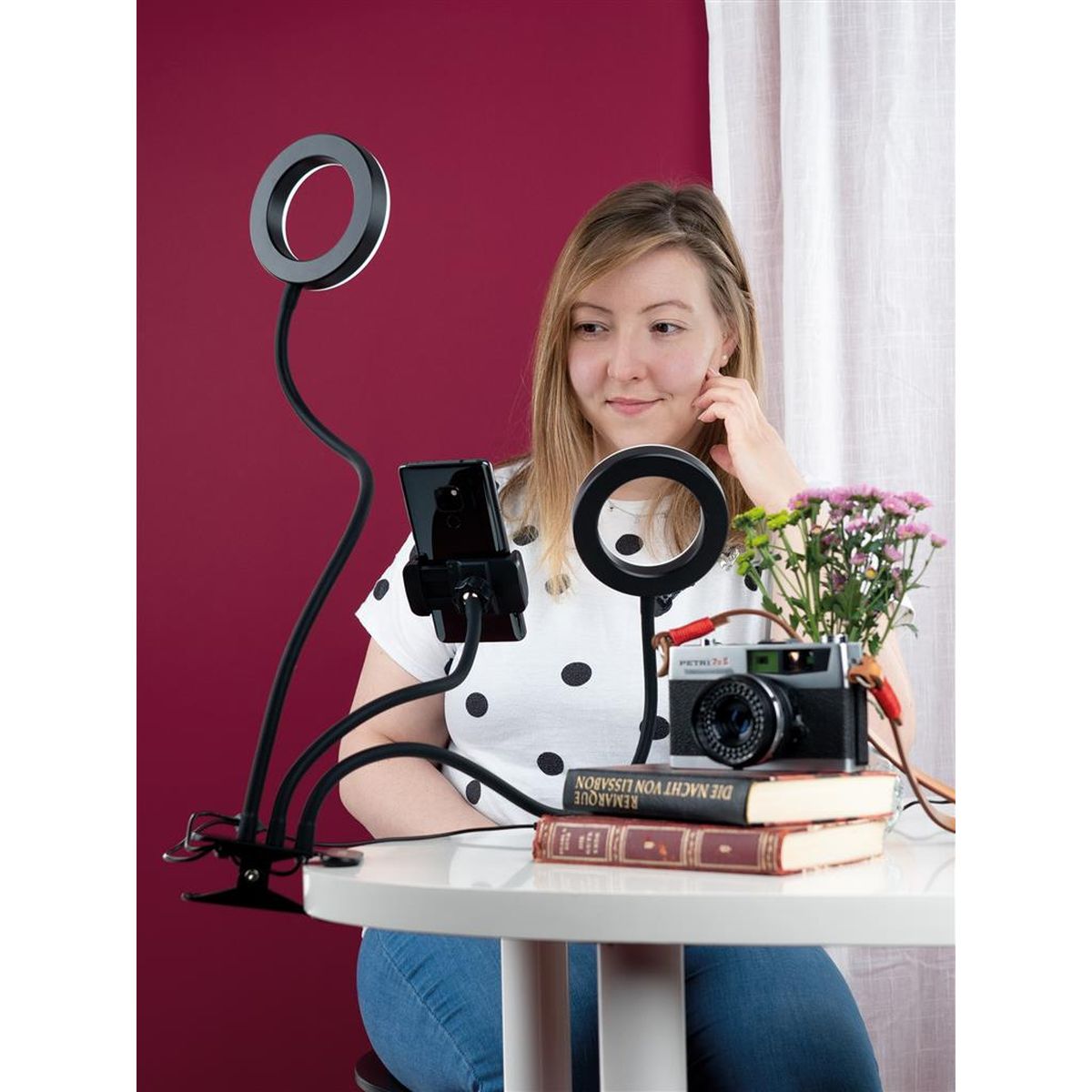 Dörr LED Selfie Dual Ring Light SLR-12 Bi-Colour