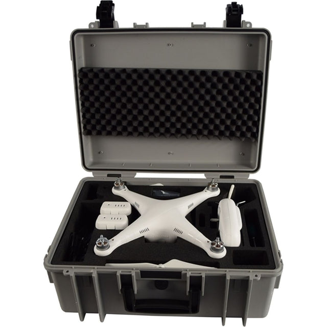 B&W Outdoor.cases Copter Grey Wheels F/Oam DJI Phantom 2
