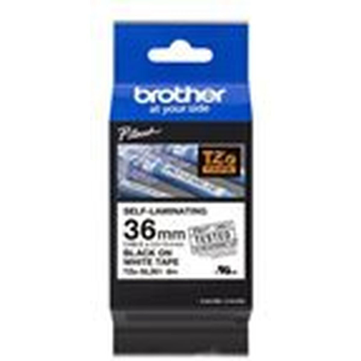 Brother TZESL261 Tape Black On White 36