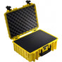 B&W Outdoor.cases Type 5000 Yellow / Plukschuim