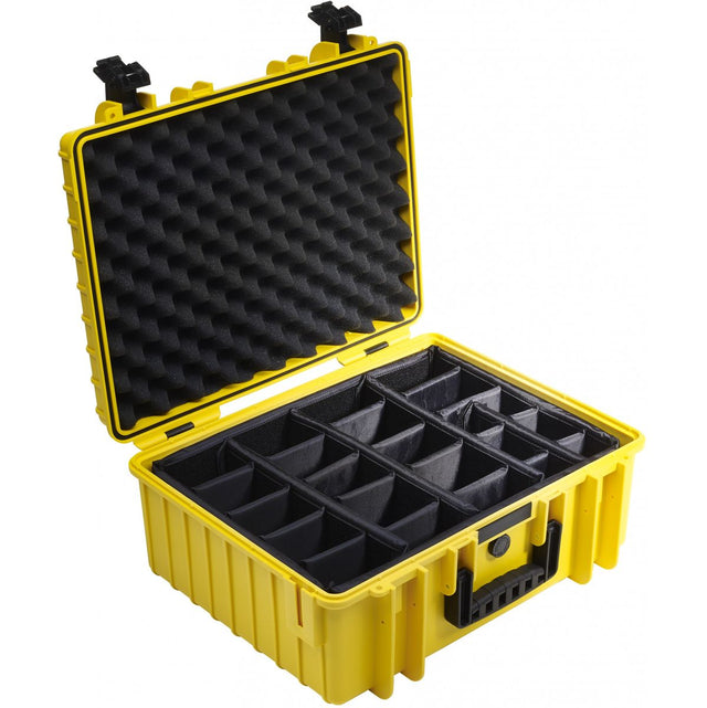 B&W Outdoor.cases Type 6000 Yellow/ Divider