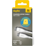 Aqiila Silicon USB-C/USB-C 2.0 60W 2m Charging Cable - image 4 of 5