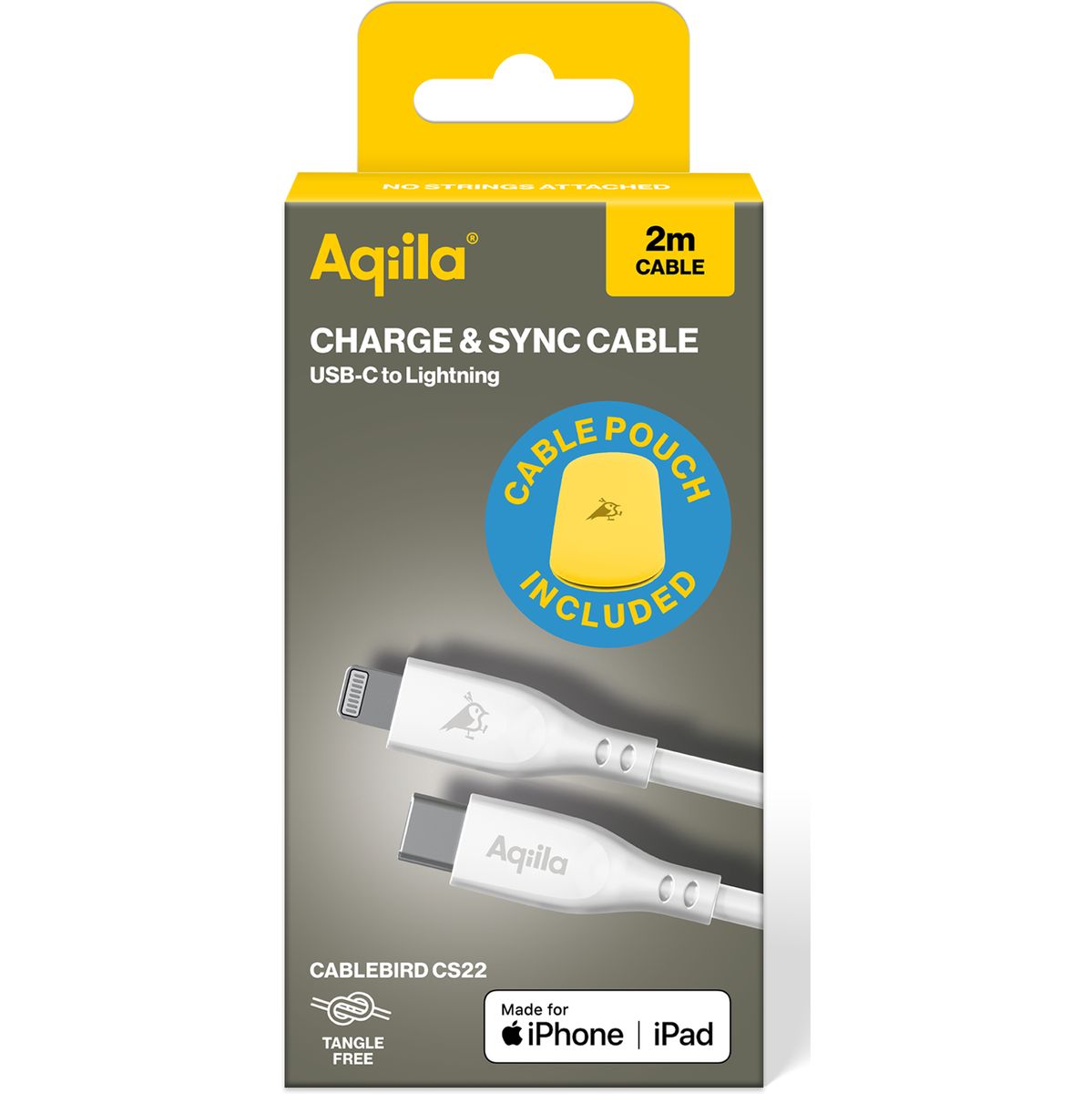 Aqiila Silicon USB-C/Lightni 2.0 60W 2m Charging Cable - image 4 of 5