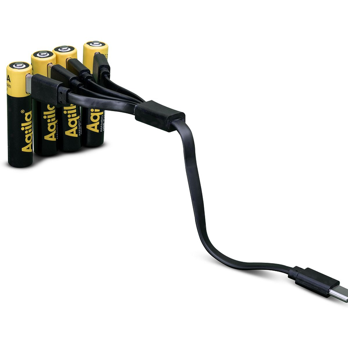 Aqiila Rechargable AAA Battery 4-pack USB-C Lithium 1.5V/600mAh - image 3 of 5