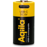 Aqiila Rechargable CR123A Battery 2-pack USB-C Lithium 3V/750mAh - image 2 of 5
